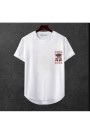 Erkek Ön Baskili T-shirt Plus Model